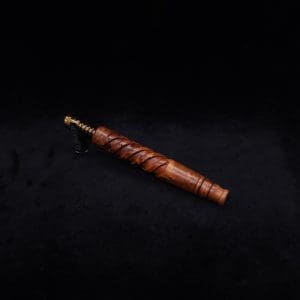 This image portrays Helical Dynavap XL Exhibition Grade Thuya Burl Stem + Matching High Class M.P.-NEW! by Dovetail Woodwork.