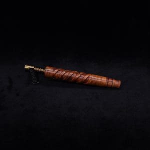 This image portrays Helical Dynavap XL Exhibition Grade Thuya Burl Stem + Matching High Class M.P.-NEW! by Dovetail Woodwork.