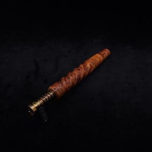 This image portrays Helical Dynavap XL Exhibition Grade Thuya Burl Stem + Matching High Class M.P.-NEW! by Dovetail Woodwork.