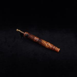 This image portrays Dynavap XL X-Fin Amboyna Burl Stem + Matching High Class M.P.-NEW! by Dovetail Woodwork.