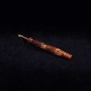 This image portrays Dynavap XL X-Fin Amboyna Burl Stem + Matching High Class M.P.-NEW! by Dovetail Woodwork.