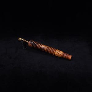 This image portrays Dynavap XL X-Fin Amboyna Burl Stem + Matching High Class M.P.-NEW! by Dovetail Woodwork.