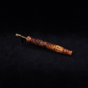 This image portrays Dynavap XL X-Fin Amboyna Burl Stem + Matching High Class M.P.-NEW! by Dovetail Woodwork.