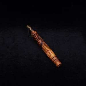 This image portrays Dynavap XL X-Fin Amboyna Burl Stem + Matching High Class M.P.-NEW! by Dovetail Woodwork.