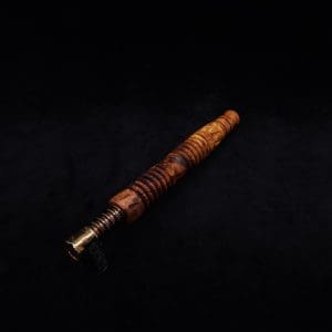 This image portrays Dynavap XL X-Fin Amboyna Burl Stem + Matching High Class M.P.-NEW! by Dovetail Woodwork.