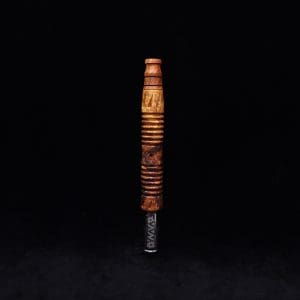 This image portrays Dynavap XL X-Fin Amboyna Burl Stem + Matching High Class M.P.-NEW! by Dovetail Woodwork.