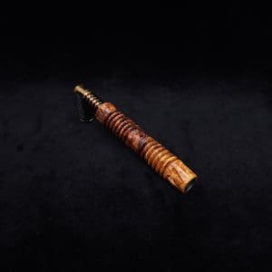 This image portrays Dynavap XL X-Fin Amboyna Burl Stem + Matching High Class M.P.-NEW! by Dovetail Woodwork.