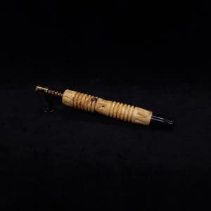 This image portrays Dynavap XL X-Fin Box Elder Burl Stem + Matched High Class M.P.-NEW! by Dovetail Woodwork.