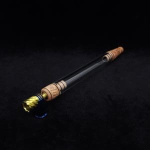 This image portrays Dynavap 3XL Boro-Glass/Wood Specialty Stem Setup-NEW! by Dovetail Woodwork.