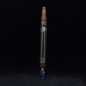 This image portrays Dynavap 3XL Boro-Glass/Wood Specialty Stem Setup-NEW! by Dovetail Woodwork.