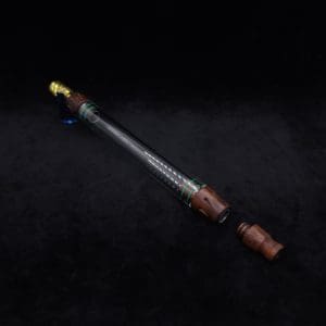 This image portrays Dynavap 3XL Boro-Glass/Wood Specialty Stem Setup-NEW! by Dovetail Woodwork.