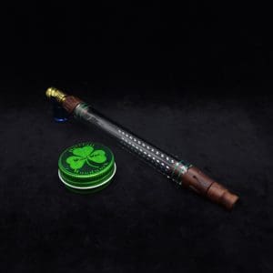 This image portrays Dynavap 3XL Boro-Glass/Wood Specialty Stem Setup-NEW! by Dovetail Woodwork.