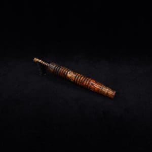 This image portrays Dynavap XL X-Fin Buckeye Burl Stem + Book-Matched High Class M.P.-NEW! by Dovetail Woodwork.