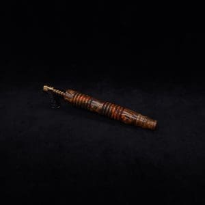 This image portrays Dynavap XL X-Fin Buckeye Burl Stem + Book-Matched High Class M.P.-NEW! by Dovetail Woodwork.