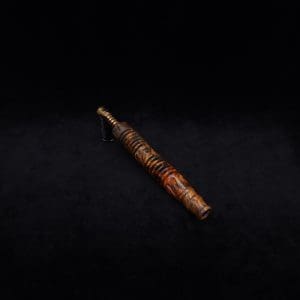 This image portrays Dynavap XL X-Fin Buckeye Burl Stem + Book-Matched High Class M.P.-NEW! by Dovetail Woodwork.