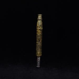 This image portrays Dynavap XL X-Fin Buckeye Burl Stem + Book-Matched High Class M.P.-NEW! by Dovetail Woodwork.