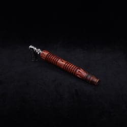 This image portrays Dynavap XL X-Fin Cocobolo Wood Stem + Matched High Class M.P.-NEW! by Dovetail Woodwork.