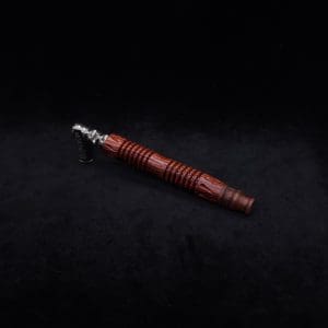 This image portrays Dynavap XL X-Fin Cocobolo Wood Stem + Matched High Class M.P.-NEW! by Dovetail Woodwork.