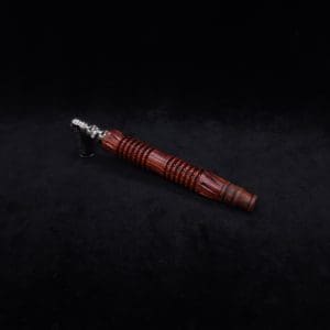 This image portrays Dynavap XL X-Fin Cocobolo Wood Stem + Matched High Class M.P.-NEW! by Dovetail Woodwork.