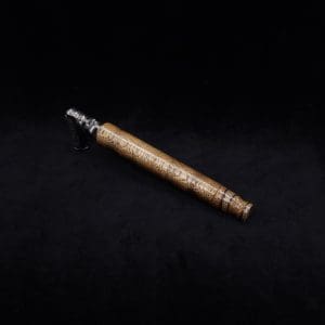 This image portrays Blunt/Spliff Dynavap XL Rare Black Limba Burl Stem + Book-Matched M.P.-NEW! by Dovetail Woodwork.