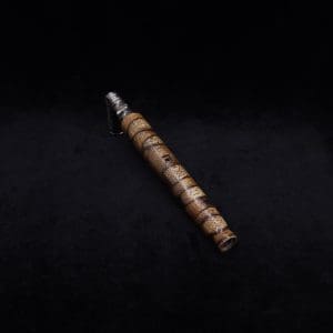 This image portrays Blunt/Spliff Dynavap XL Rare Black Limba Burl Stem + Book-Matched M.P.-NEW! by Dovetail Woodwork.