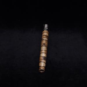 This image portrays Blunt/Spliff Dynavap XL Rare Black Limba Burl Stem + Book-Matched M.P.-NEW! by Dovetail Woodwork.