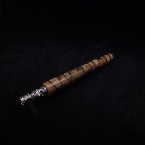 This image portrays Blunt/Spliff Dynavap XL Rare Black Limba Burl Stem + Book-Matched M.P.-NEW! by Dovetail Woodwork.