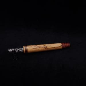 This image portrays Blunt/Spliff Dynavap XL Specialty Bloodwood Stem + Book-Matched M.P.-NEW! by Dovetail Woodwork.