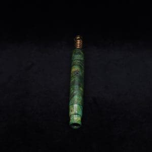 This image portrays Blunt/Spliff Dynavap XL Cosmic Burl Stem + Book-Matched M.P.-NEW! by Dovetail Woodwork.