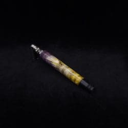 This image portrays Blunt/Spliff Dynavap XL Wood Stem + Matched Ebony M.P.-NEW! by Dovetail Woodwork.