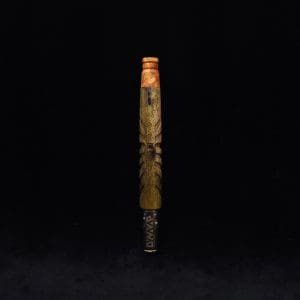 This image portrays Cascades Dynavap XL Burl Stem + Matched M.P.-NEW/2025 by Dovetail Woodwork.