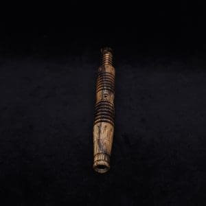 This image portrays Dynavap XL X-Fin Black Limba Wood Stem + Book-Matched High Class M.P.-NEW! by Dovetail Woodwork.