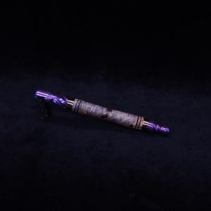 This image portrays The Dynavap WoodWynd-Customized/Anodized Dovetail Woodwork Variant-Special! by Dovetail Woodwork.