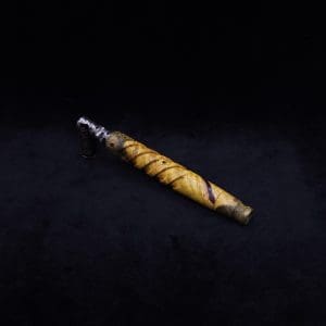 This image portrays Helical Dynavap XL Burl Stem + Book-Matched M.P.-NEW! by Dovetail Woodwork.