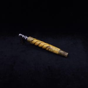 This image portrays Helical Dynavap XL Burl Stem + Book-Matched M.P.-NEW! by Dovetail Woodwork.