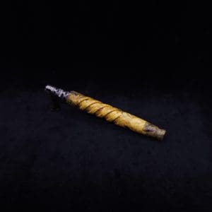 This image portrays Helical Dynavap XL Burl Stem + Book-Matched M.P.-NEW! by Dovetail Woodwork.