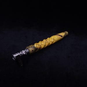 This image portrays Helical Dynavap XL Burl Stem + Book-Matched M.P.-NEW! by Dovetail Woodwork.