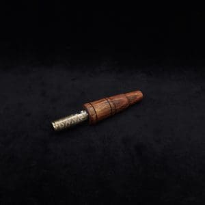 This image portrays Dynavap High Class 12mm/14mm Glass Adapter-Brazilian Rosewood w/condenser-NEW! by Dovetail Woodwork.