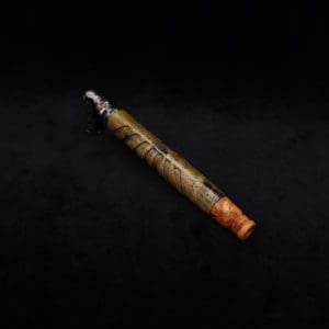 This image portrays Cascades Dynavap XL Burl Stem + Matched M.P.-NEW/2025 by Dovetail Woodwork.