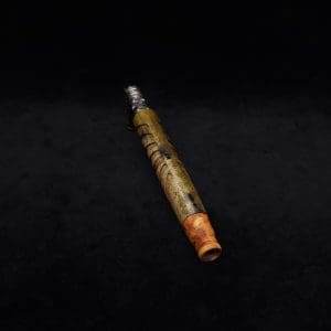 This image portrays Cascades Dynavap XL Burl Stem + Matched M.P.-NEW/2025 by Dovetail Woodwork.