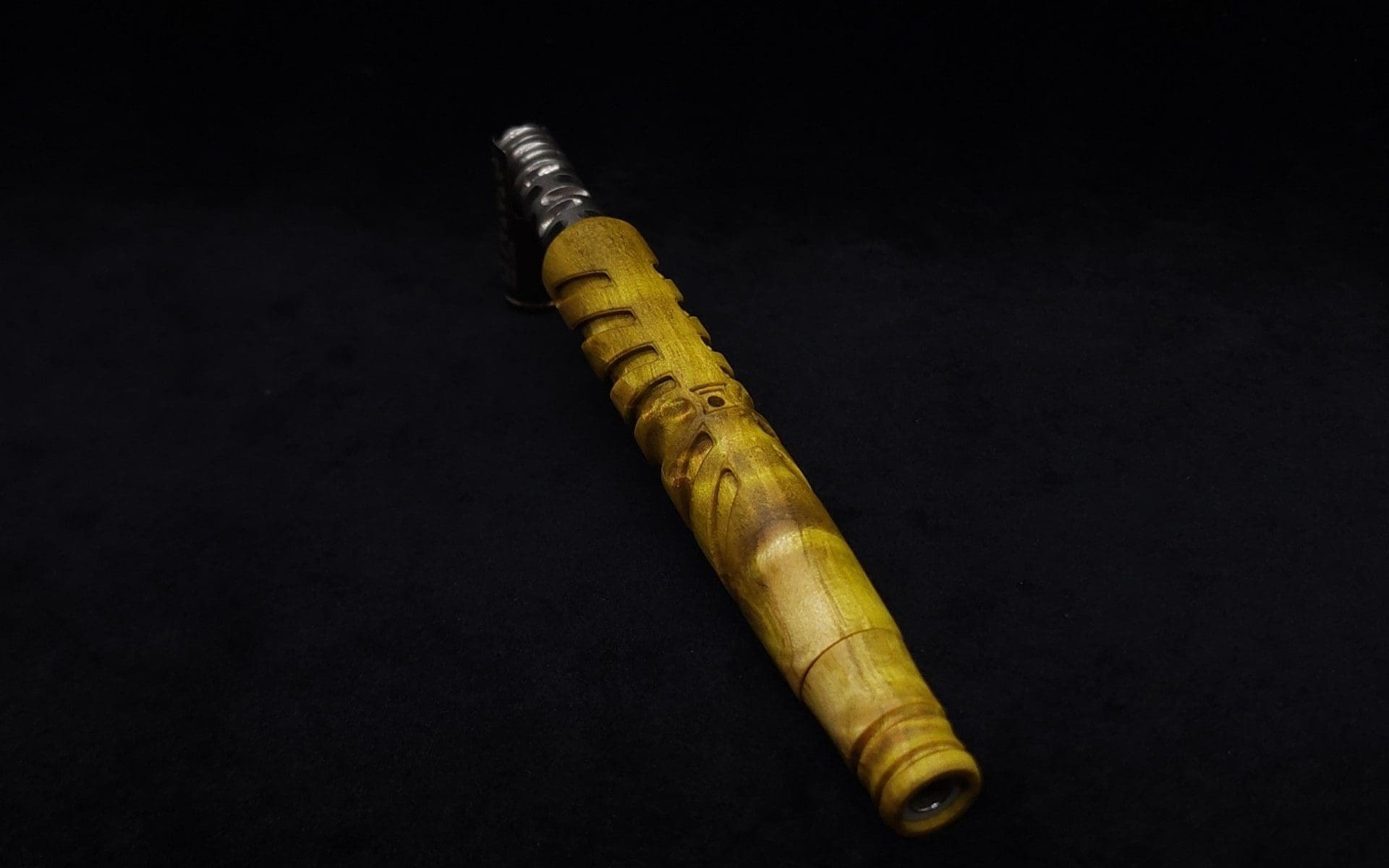 This image portrays Cascades Dynavap XL Burl Stem + Matched M.P.-NEW/2025 by Dovetail Woodwork.