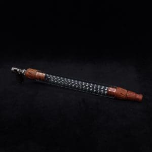 This image portrays Dynavap 3XL Boro-Glass/Burl Wood Specialty Stem Setup-NEW! by Dovetail Woodwork.