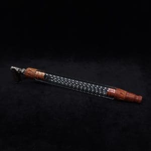 This image portrays Dynavap 3XL Boro-Glass/Burl Wood Specialty Stem Setup-NEW! by Dovetail Woodwork.