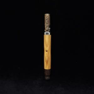 This image portrays Capped Dynavap XL Specialty Stem + Matched M.P.-NEW/2025 by Dovetail Woodwork.