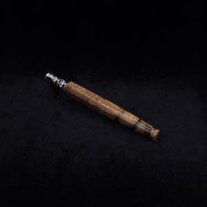 This image portrays Hexagonal Burl (No-Roll Design) XL Dynavap Stem + Book-Matched M.P. by Dovetail Woodwork.