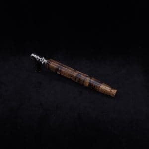 This image portrays Hexagonal Burl (No-Roll Design) XL Dynavap Stem + Book-Matched M.P. by Dovetail Woodwork.