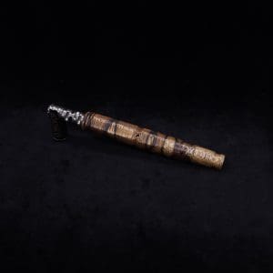 This image portrays Hexagonal Burl (No-Roll Design) XL Dynavap Stem + Book-Matched M.P. by Dovetail Woodwork.