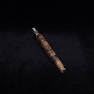 This image portrays Hexagonal Burl (No-Roll Design) XL Dynavap Stem + Book-Matched M.P. by Dovetail Woodwork.