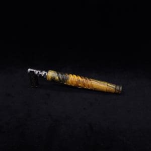 This image portrays Spinal Dynavap XL Burl Stem + Matched M.P.-NEW/2025 Version by Dovetail Woodwork.