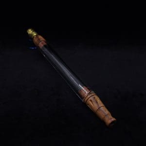 This image portrays Dynavap 3XL Boro-Glass/Bocote Burl Wood Specialty Stem Setup-NEW! by Dovetail Woodwork.